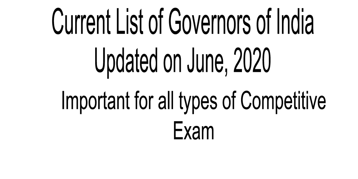list of governors