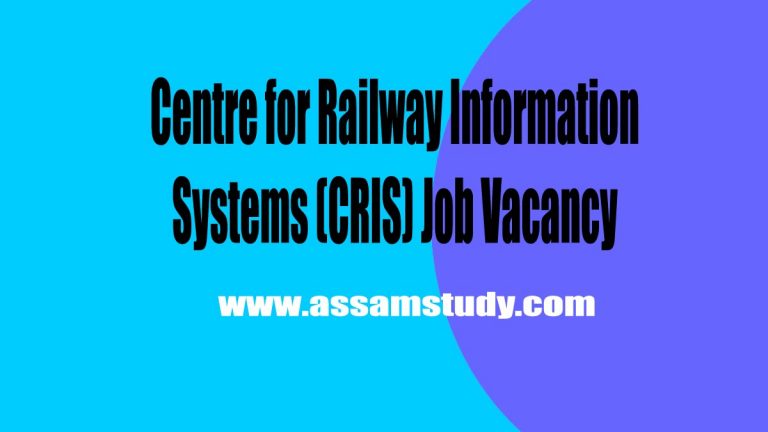 Centre for Railway Information Systems (CRIS) Job Vacancy